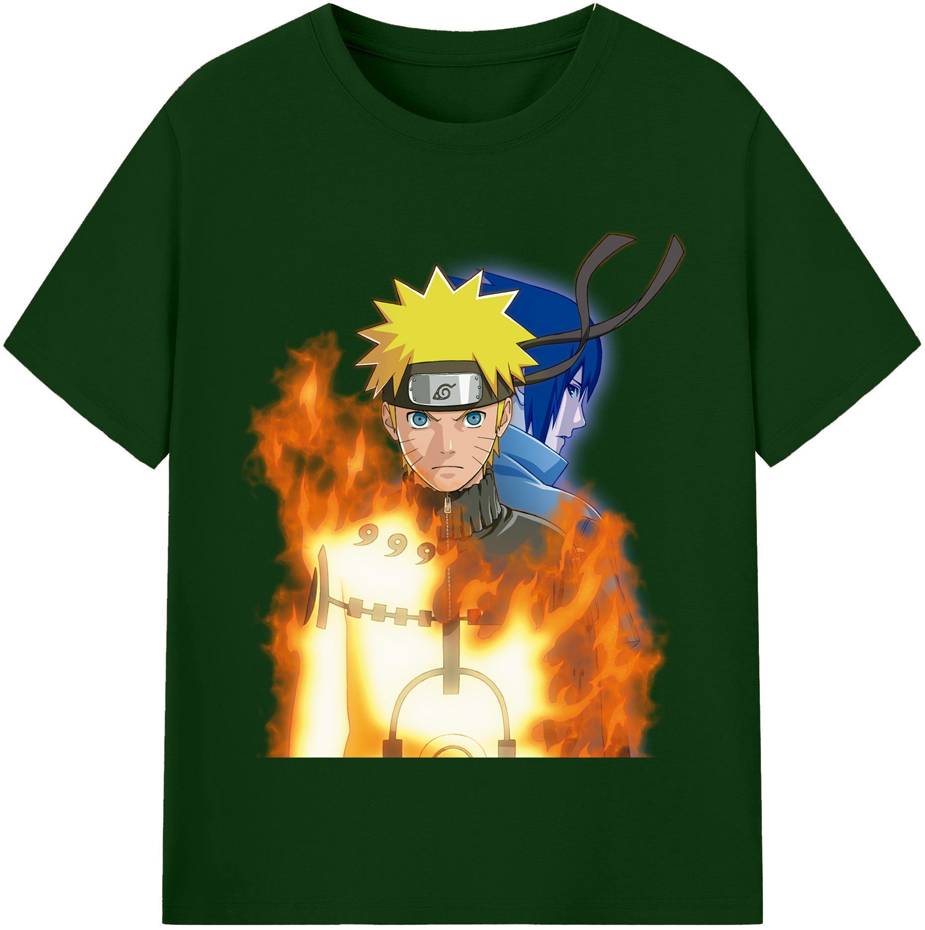 （画像用） NARUTO -ナルト- うずまき ナルト Uzumaki Naruto 綿100％半袖Tシャツ（フロントプリント）